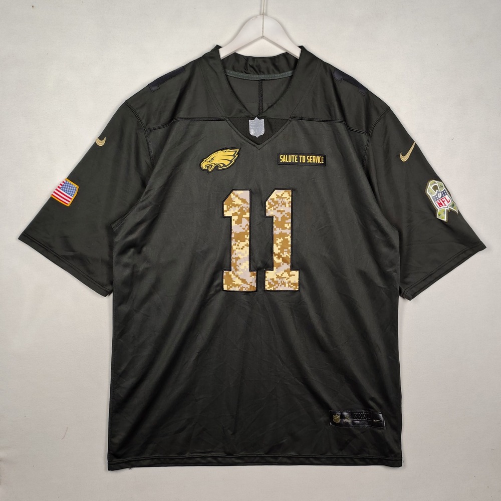 Nike Philadelphia Eagles Salute to Service Carson Wentz #11 Jersey Black XXXL